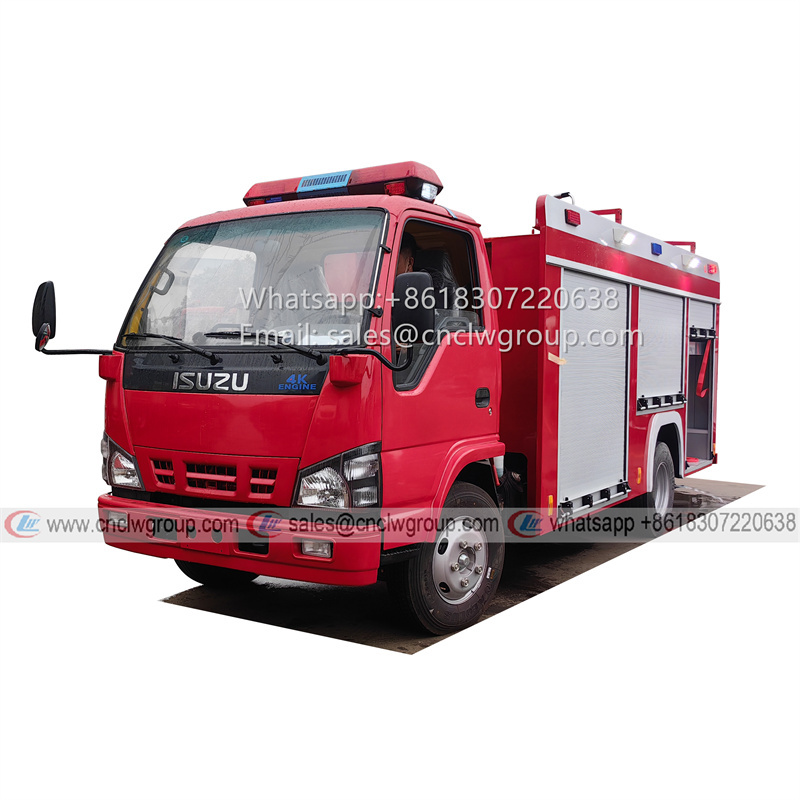 ISUZU 600P 3000 liter water tanker fire truck