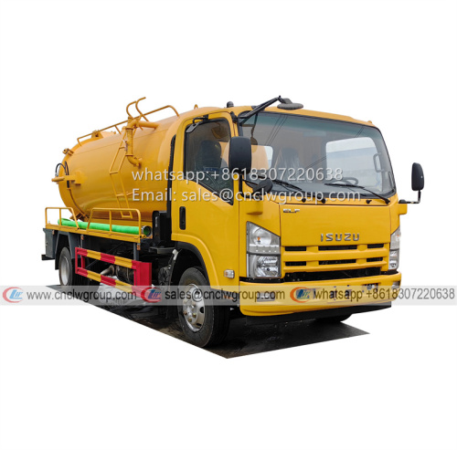 ISUZU 700P 8m3 vacuum sewage suction truck