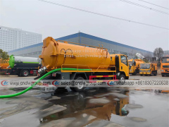 ISUZU 700P 8m3 vacuum sewage suction truck