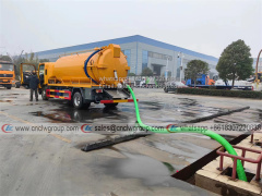 ISUZU 700P 8m3 vacuum sewage suction truck