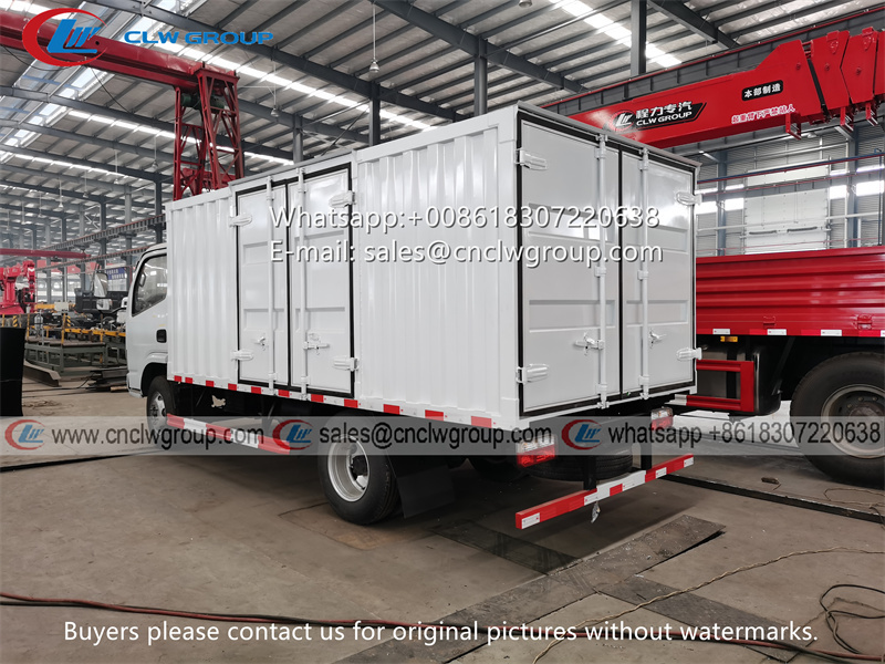 Dongfeng 5 ton 14ft box cargo truck