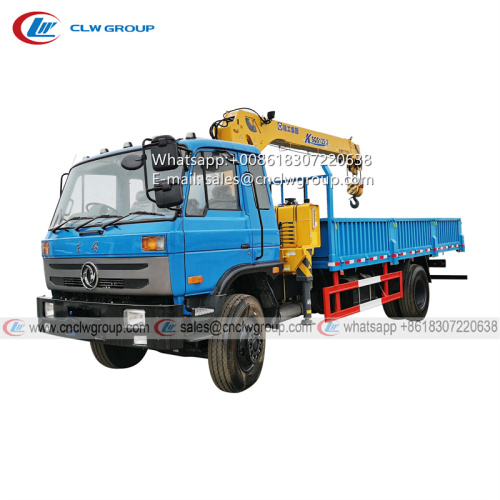 Dongfeng RHD truck mounted XCMG 5 ton crane
