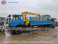 Dongfeng RHD truck mounted XCMG 5 ton crane