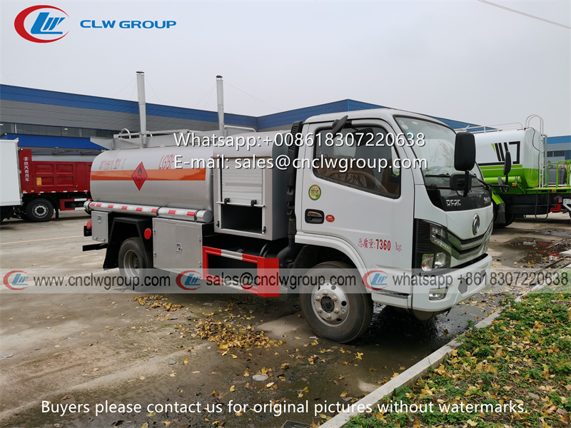Dongfeng Euro5 5000 liter fuel dispenser truck