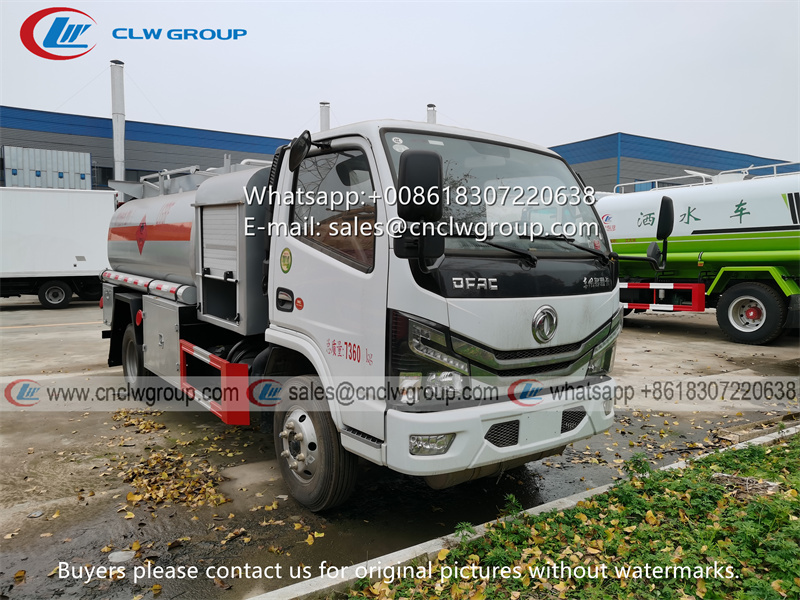 Dongfeng Euro5 5000 liter fuel dispenser truck