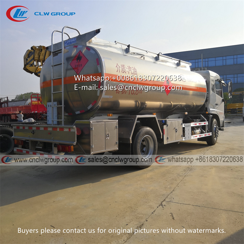 Dongfeng 15000 liter aluminum fuel tank truck