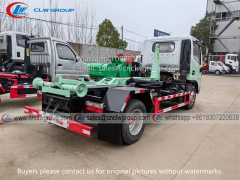 DFAC 4x2 5cbm hook lift bin garbage truck