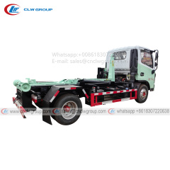 DFAC 4x2 5cbm hook lift bin garbage truck