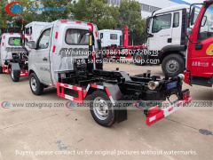 Changan 1 ton 2 ton hook lift garbage truck