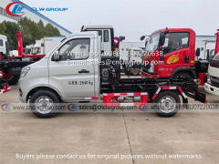 Changan 1 ton 2 ton hook lift garbage truck