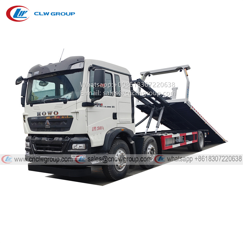 HOWO 6x2 16 ton flatbed wrecker truck
