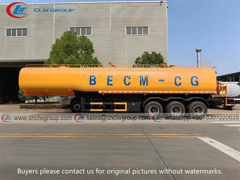 45000 liter water tanker sprinkler semi trailer
