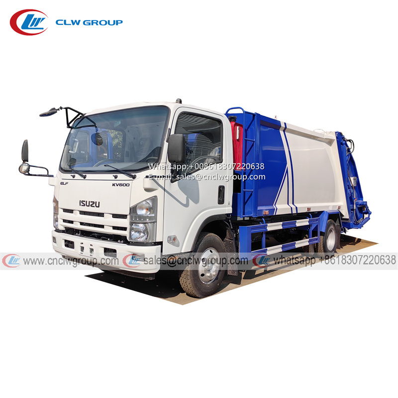 ISUZU KV600 8cbm garbage compactor truck
