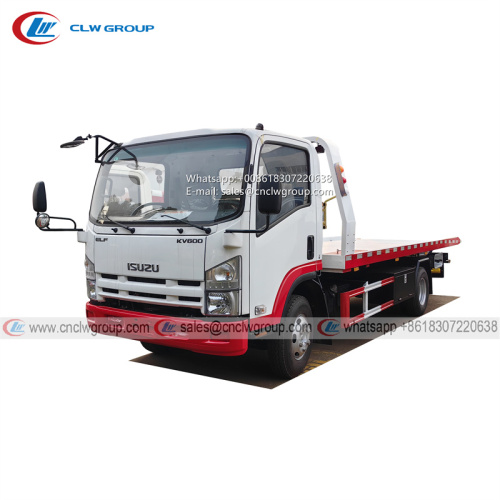 ISUZU KV600 5 ton flatbed wrecker recovery tow truck