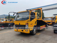 HOWO 4 ton wrecker towing recovery truck