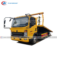 HOWO 4 ton wrecker towing recovery truck