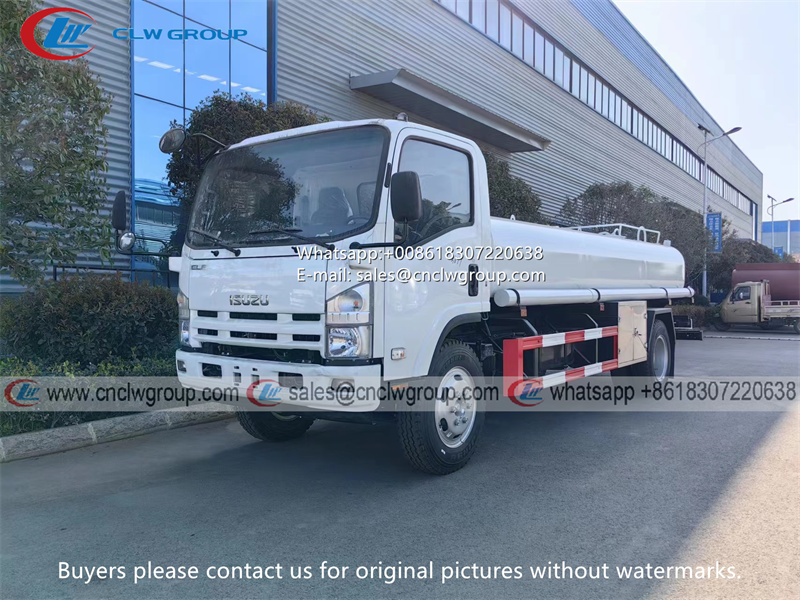 ISUZU 8m3 stainless steel water tanker truck for drinking water
