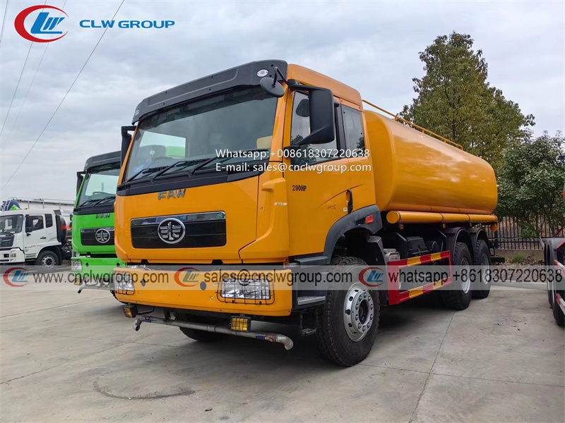 Jiefang FAW 20000 liter water tanker sprinkler truck