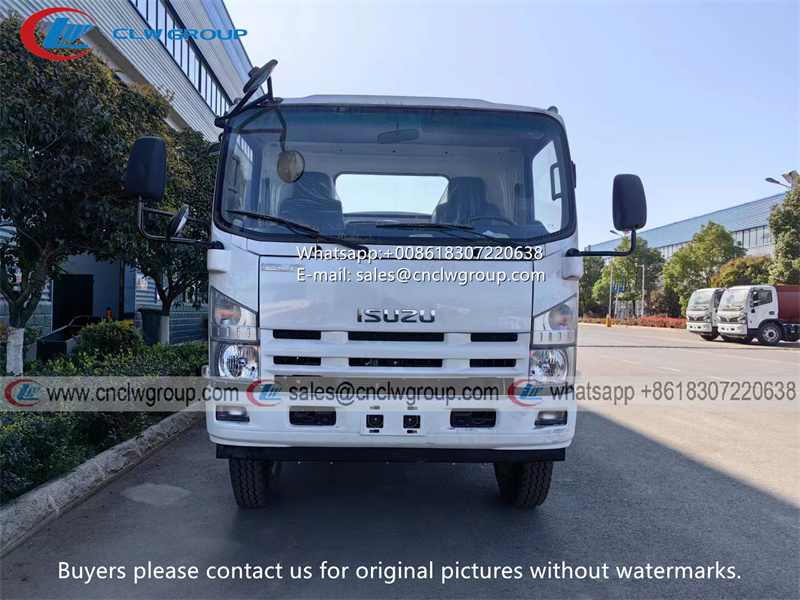 ISUZU 8m3 stainless steel water tanker truck for drinking water