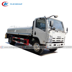 ISUZU 8m3 stainless steel water tanker truck for drinking water