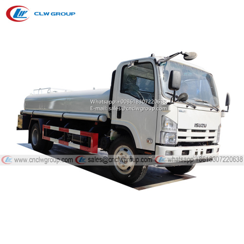 ISUZU 8m3 stainless steel water tanker truck for drinking water