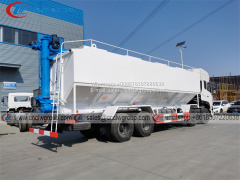 Dongfeng 8x4 40m3 bulk pellet feed truck for livestock poultry farms