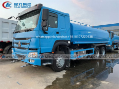 Export HOWO 20m3 Water Sprinkler Truck to Africa Angola