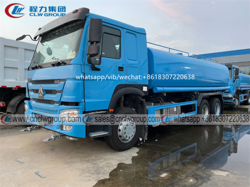 Export HOWO 20m3 Water Sprinkler Truck to Africa Angola