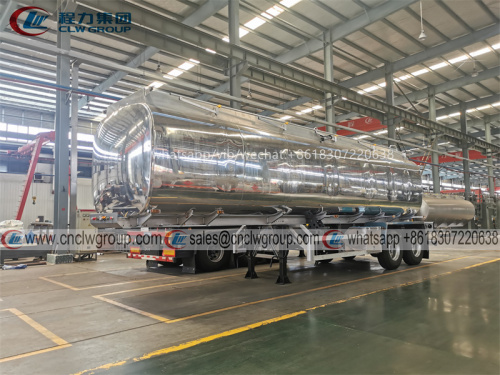 Middle-East client ordered 35000 liter aluminum alloy fuel tank trailer from us again