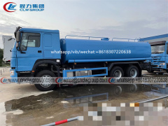 Export HOWO 20m3 Water Sprinkler Truck to Africa Angola