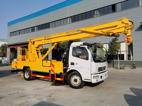 Dongfeng 18 meter aerial work platform manlift truck with basket load 200kg