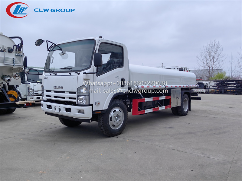 ISUZU NPR 8000 liter stainless steel water tanker truck -1