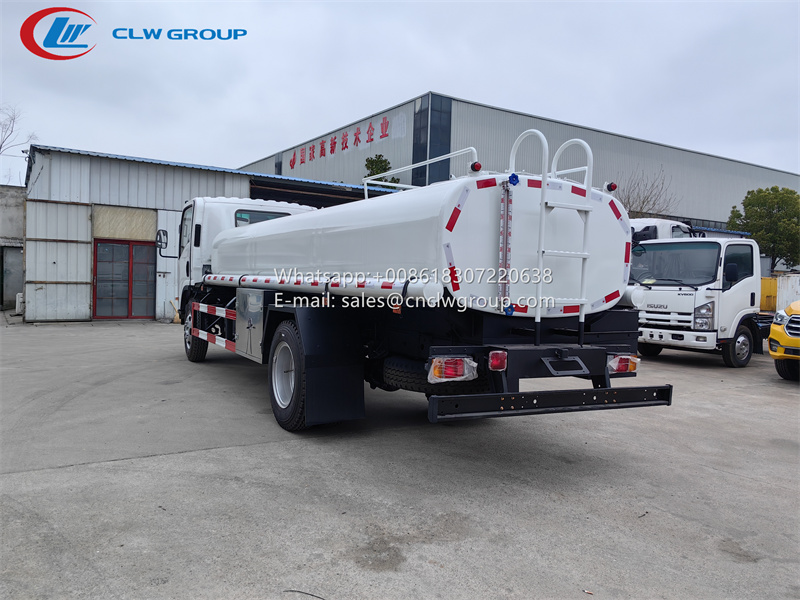 ISUZU NPR 8000 liter stainless steel water tanker truck -2