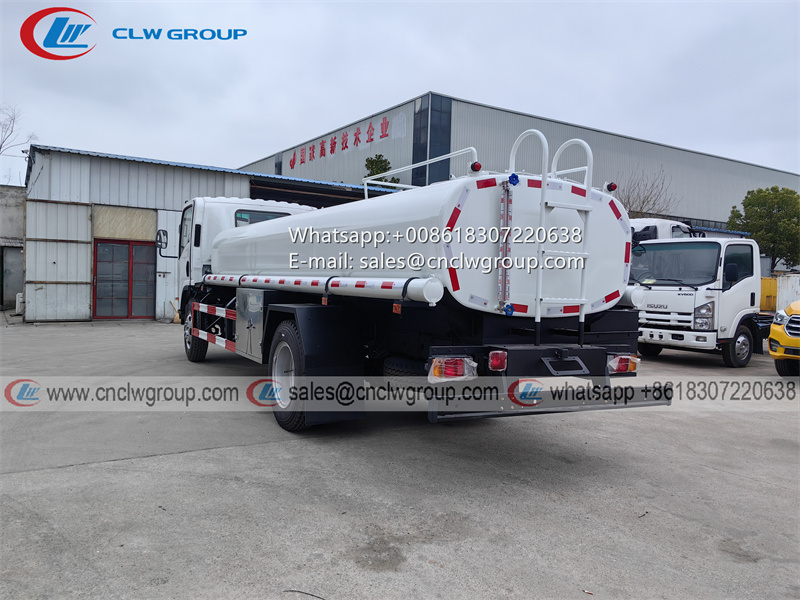 ISUZU NPR 6m3 8m3 stainless steel drinking water tank truck