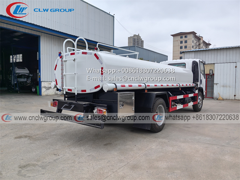 ISUZU NPR 6m3 8m3 stainless steel drinking water tank truck