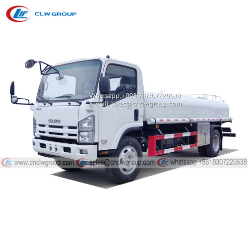 ISUZU NPR 6m3 8m3 stainless steel drinking water tank truck