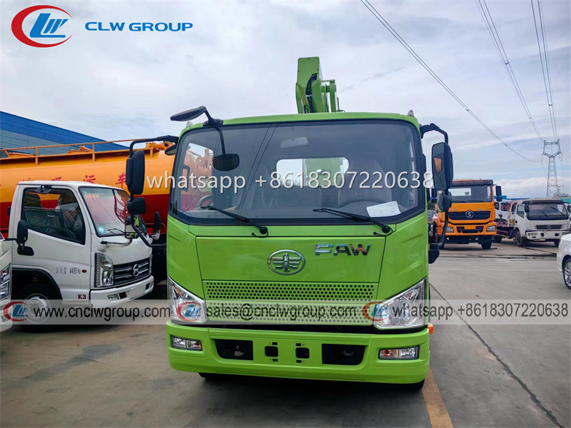 FAW Tiger VH 22m crane basket truck