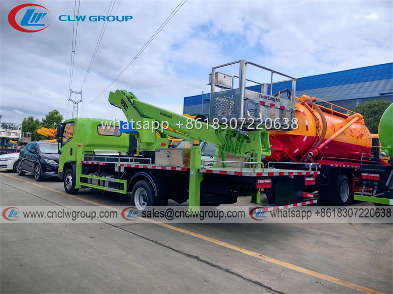 FAW Tiger VH 22m crane basket truck