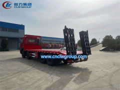 CLW 8x4 35t flat bed transport truck for carrying excavators