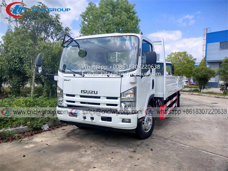 Stock Isuzu 700p 18ft Dropside Cargo Trucks 52 Meter Fence Cargo Truck