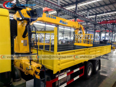 HOWO 6x4 Truck Mounted XCMG 6.3 Ton Boom Crane & 200kg load basket
