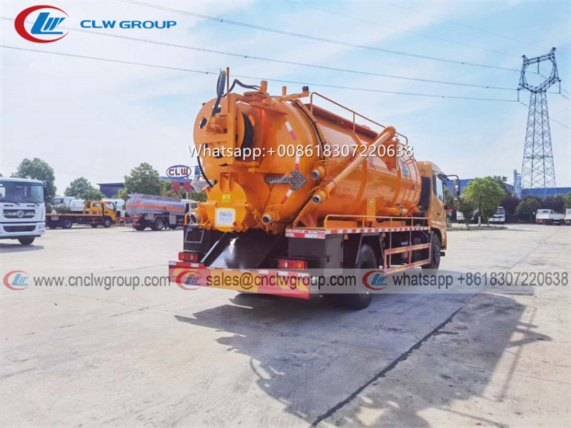 Chengli CLW 4x2 7m3 vacuum sewage cleaning combined truck