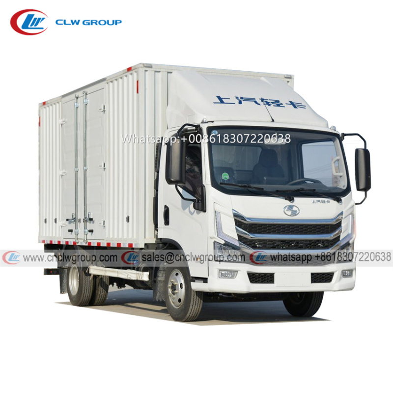 Yuejin 4x2 Box Cargo Truck with Safety Airbag
