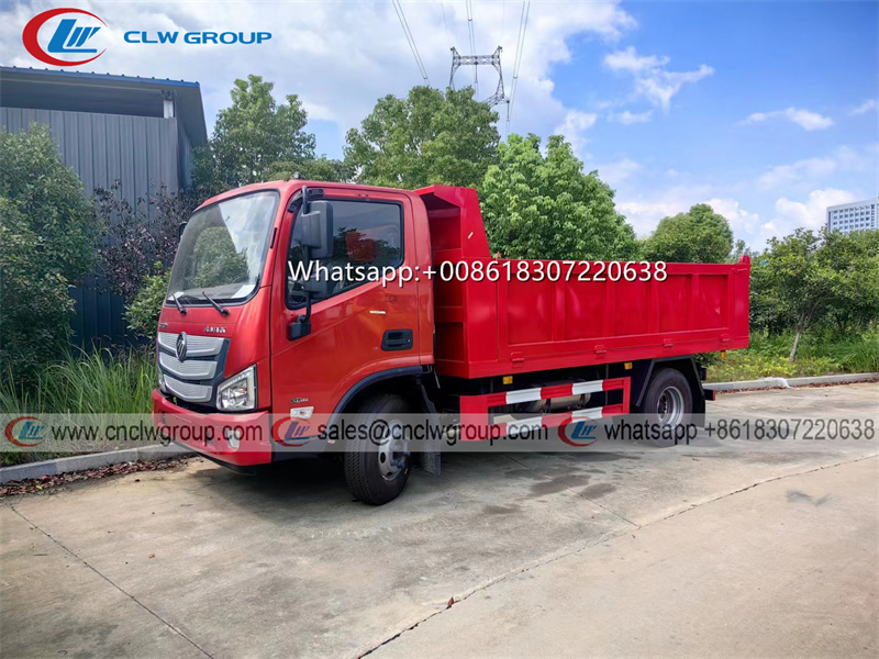 Foton aumark S1 5 ton urban dump truck with Cummins engine