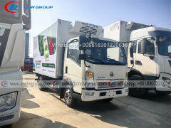 HOWO 5T 14ft 16ft 18ft Refrigerated Truck for export