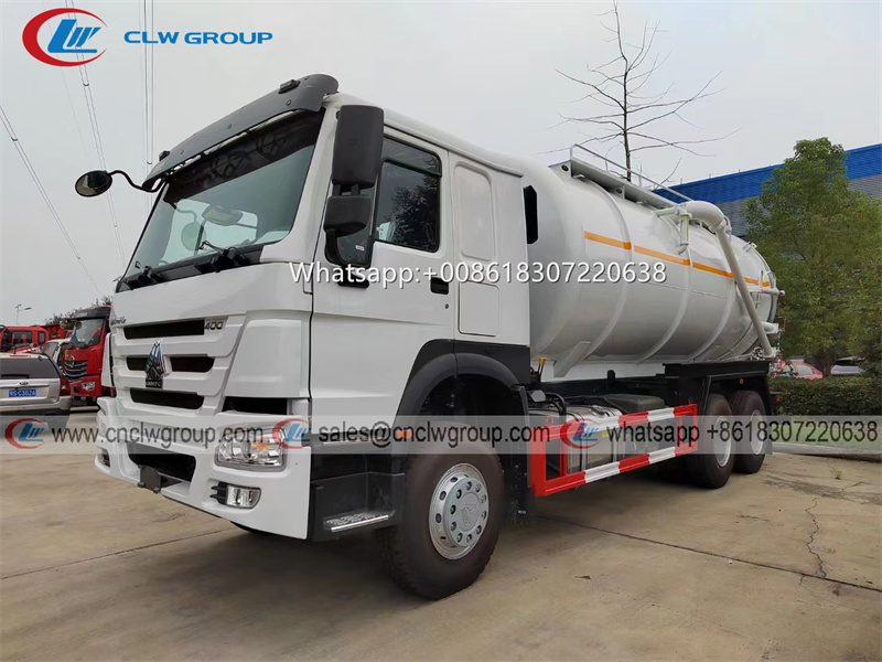 HOWO Euro5 20m3 Sewage Suction Tanker Truck