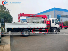ISUZU FTR boom truck mounted 7t crane