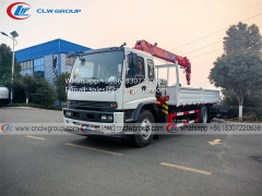ISUZU FTR boom truck mounted 7t crane