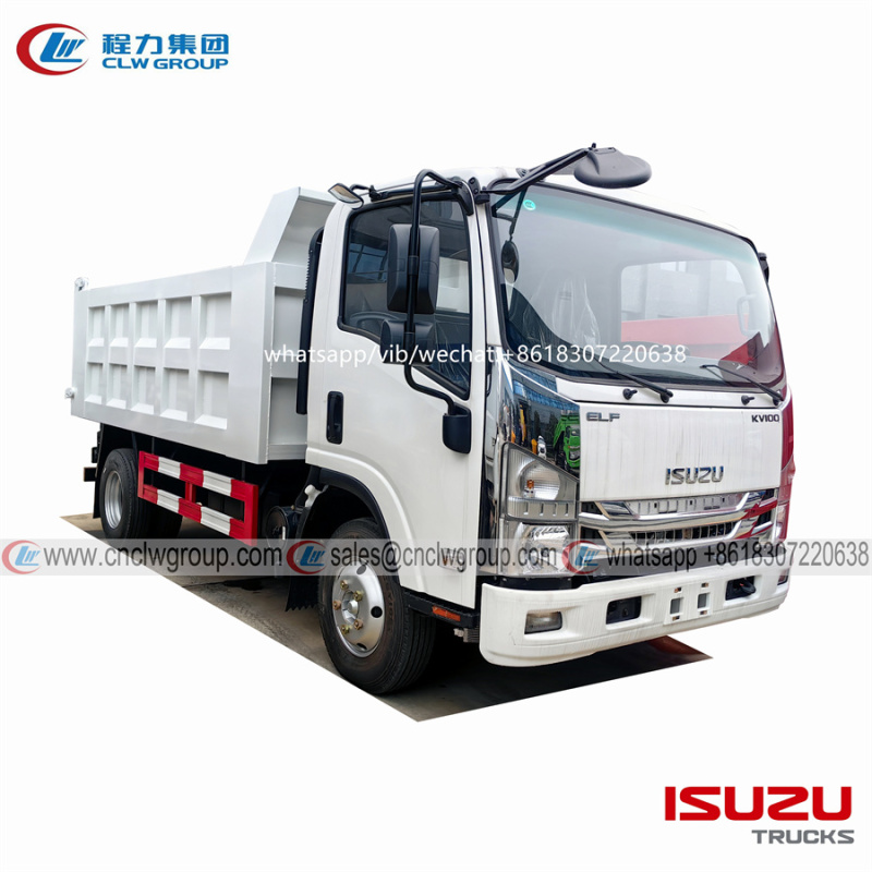 Japan ISUZU KV100 6cbm Dump Truck Garbage Trucks for sale