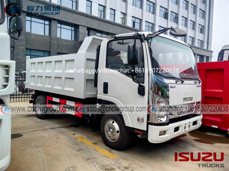 Japan ISUZU KV100 6cbm Dump Truck Garbage Trucks for sale